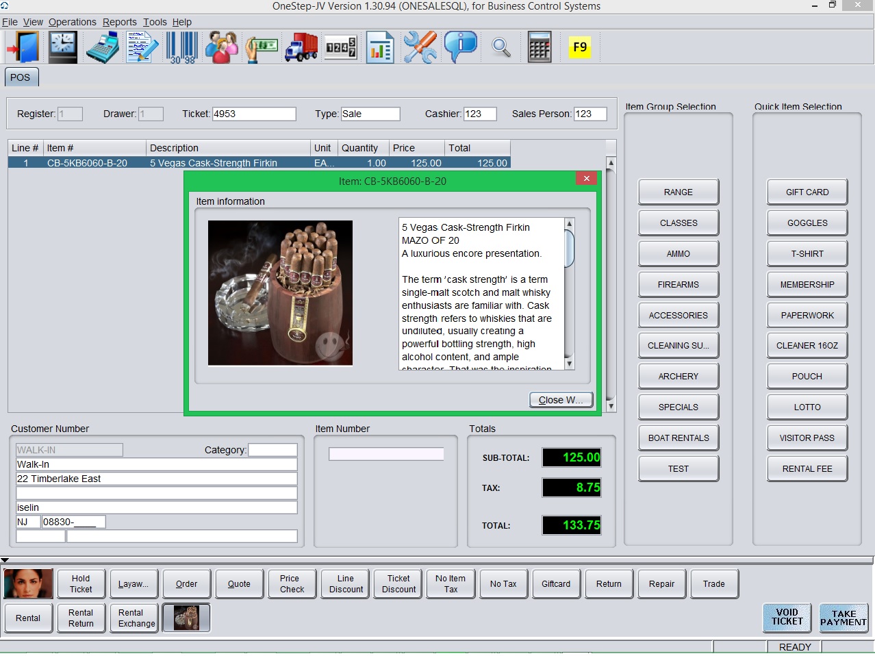 Complete easy to use point of sale systems, point of sale terminals and point of sale software are available from Business Control Systems.